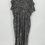 Bar III  Jumpsuit Women SMALL Black Cream Polka Dot Sleeveless Pockets Romper Photo 1