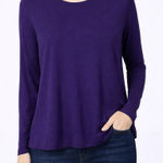 Michael Kors  Women's Long Sleeve Top in Rich Purple Photo 0