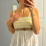 Free People Y2K  Beaded Eyelet Tank Top Photo 0