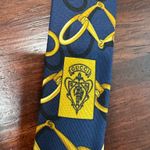 Gucci Mens Vintage Gold Pure Silk Neck Tie Made in Italy Photo 6