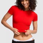 PINK - Victoria's Secret Red Base stretch short sleeve tee  Photo 0