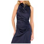 Parker NEW  The Ayla Ruched Satin Midi Dress Size 10 Photo 2