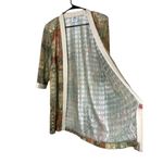 R & M Richards Vintage By Karen Kwong Green Multicolor Duster Photo 4