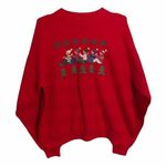 Hanes Activewear Sledding Made In USA Ugly Christmas Sweatshirt Size XL Photo 0