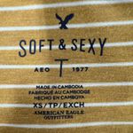 American Eagle  Soft & Sexy Dark Mustard Casulal Loungewear Oversized Top Size XS Photo 1