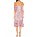 Rebecca Minkoff Buffy Poppy Floral Cold Shoulder Midi Dress Size Medium Photo 2