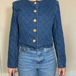 VICI  Maryline Cropped Denim Jacket Size Large Photo 1