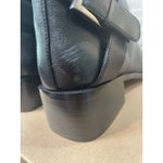 Linea Paolo Valona Ankle Boots Black Leather Size 7 NWOB Stack Heel Strappy Photo 8