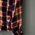 Falmer Heritage Western Red Blue Gold Plaid Long Sleeve Pearl Button Shirt L Size L Photo 4