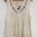 Capacity Vintage 90s Capacity‎ Petites Embroidered vest Photo 0