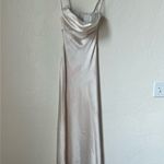 Hello Molly NWT  Champagne Satin Strapless Dress size 2 Photo 2