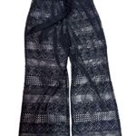 XL 16/18 Elegant Black Crochet Pants Photo 0
