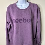 Reebok  Purple Women's Cozy Graphic Crewneck Pullover Medium Photo 2