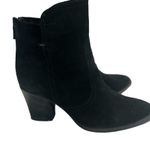 Aquatalia  Farah Black Suede Ankle Boots Size 9.5. Made in Italy. Back zip Photo 1