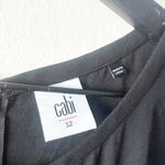 CAbi Black Zip Front Sleeveless Jumpsuit Size 12 Photo 6