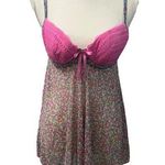 Victoria's Secret Vintage Y2K Victoria’s Secret Sexy Lace Floral Semi-Sheer Babydoll Lingerie L Photo 0