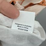 AMALIE THE LABEL Mikaelle Puff Sleeve Open Back Mini Dress Voyager Floral Sz 16 White Photo 9