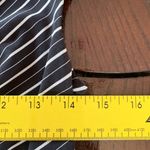 Alyn Paige  Black and White fit & flare v-neck Striped Midi Dress Photo 5