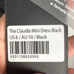 LIONESS  Black The Claudia Asymmetrical Dress Sz M Party Date Photo 6