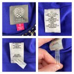 Vince Camuto Blue Rhinestone Yoke Neck Mini Tent Dress Photo 14