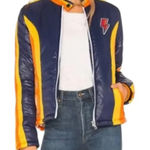 MOTHER HIGH FLYER JACKET small in bold tricks RETRO 70s Blue Photo 0
