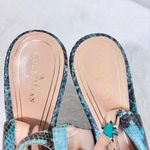 Cole Haan  Women's Peep‎ Toe Slingback Heels - Blue and Black Size 7.5 B Photo 9