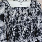 Good Luck Gem GLG | Square Neck Tye Die L/S Blouse Photo 4