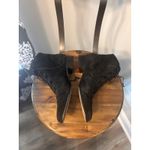 Comfortview Witchy Victorian Goth Gothic Black Leather Women's Low Heeled Ankle Boots 7 1/2 Photo 3