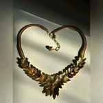 Luxury European Retro Style Necklace Gold Photo 2