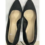 Forever 21 Womans Size 7.5 Black Suede Slip On Pumps Photo 5
