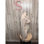 White zip up sweater size small Photo 2
