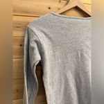 Vintage Marithe Francois Girbaud Size Medium Graphic Long Sleeve Baby Tee Shirt Gray Photo 8