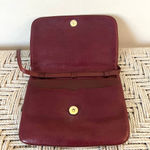 Cartier Burgundy and Gold Flap Crossbody Bag Photo 6