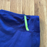 Nike  Dri-FIT Running Capri Leggings XL Blue Athletic Workout Drawstring‎ Photo 4