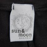 Sun & Moon Black Long Sleeve Dress Size Medium Black Babydoll Mini Dress Photo 6