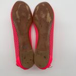 J.Crew  Neon Pink Mesh Perforated Leather Ballet Flats Made in Italy Size 9 Photo 6