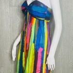 Milly The original  New York dress bright watercolor style spaghetti strap sz 0 Photo 3