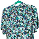 ZARA Blue Floral Print Collared Romper Playsuit Blogger Fav Size XS Missing Belt Photo 8