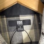Frye NEW! Western Jacquard Plaid Flannel Shirt NWT Size S Photo 6