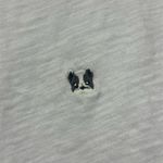 Doe & Rae White V-Neck Dog Embroidered Women's Top Photo 1