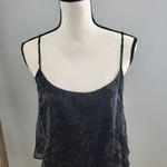 BCBGeneration Black Spaghetti Strap Tiered Shimmer Romper S Photo 2