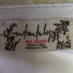 Free People Pretty Petals White Organza Puff Sleeves Thong Bodysuit Top Size XS Photo 5