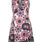 Liz Claiborne  Woman’s Sleeveless V Neck Floral Lined Zip Back Fit Flare Size 8. Photo 0