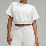 Lululemon Softstreme Gathered T-Shirt Light Vapor Size 10 Photo 2