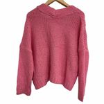 RD Style Cardigan Laure Cropped Cable Knit Bubblegum Pink Textured Size Med NWT Photo 9