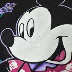 Vintage Mickey Mouse Unltd Jerry Leigh Black T Shirt Hawaiian Aloha Womens L 90s Size L Photo 9