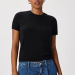 Quince NWOT  Mongolian Cashmere Black Tee Sz XL Photo 1