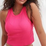 Aerie  Pink Ribbed Tank Top Photo 0