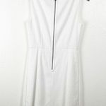 T Tahari Maylin White Lined Sleeveless Exposed Back Zipper Dress, Size 2 Photo 1