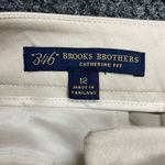 Brooks Brothers  Catherine Fit Trousers Pants Khaki Career Business Size 12 Work Photo 2